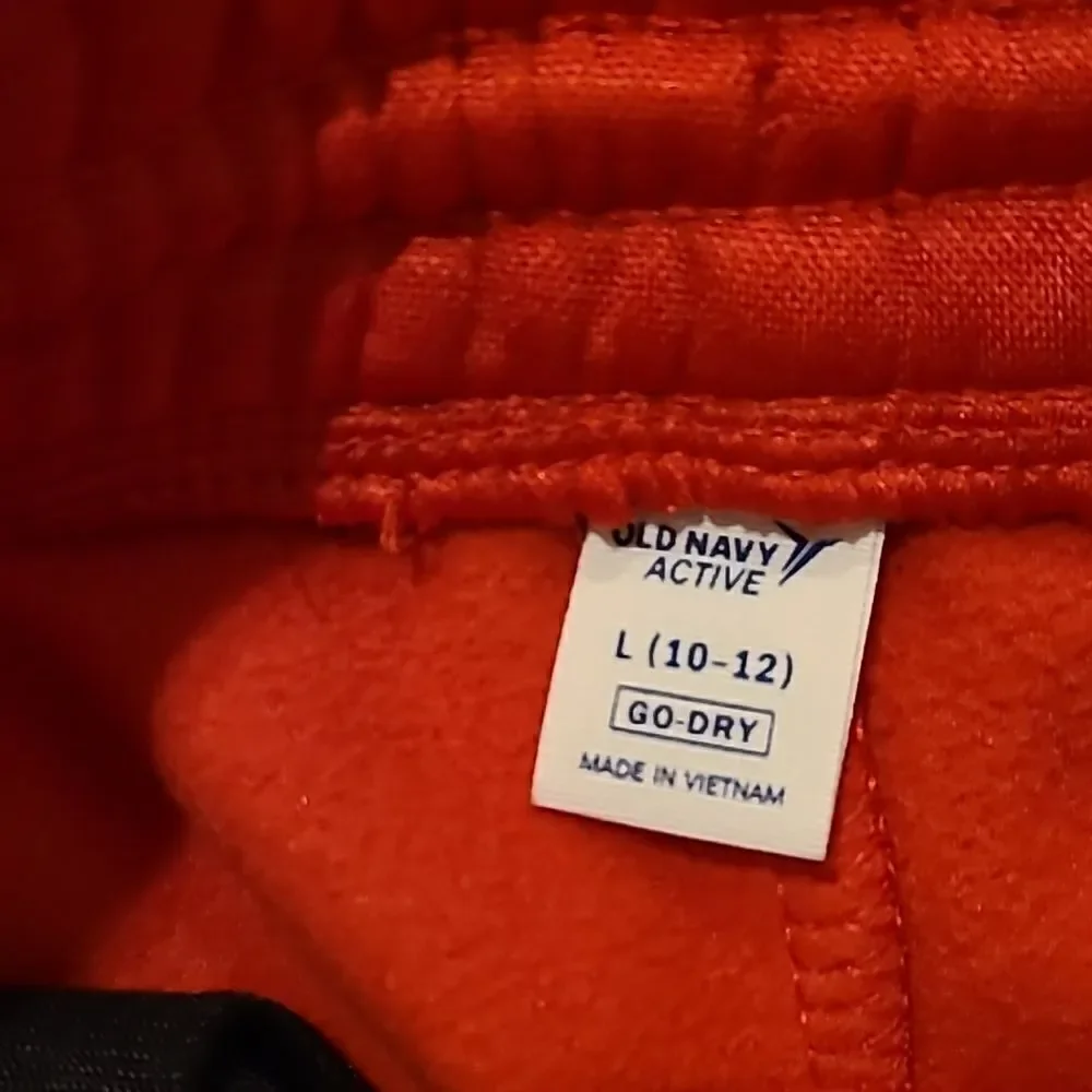 Old navy‎ active go dry boys red and black sweatpants size large